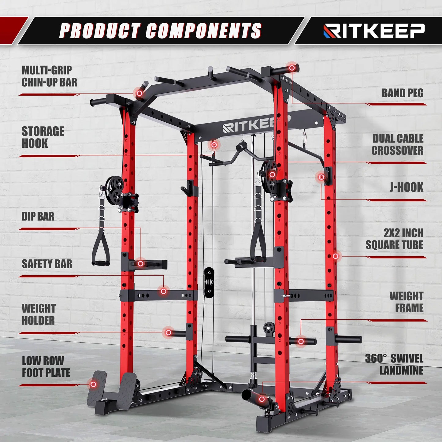 Destroyer M10 ALL-IN-ONE Power Rack Fitness Equipment Package
