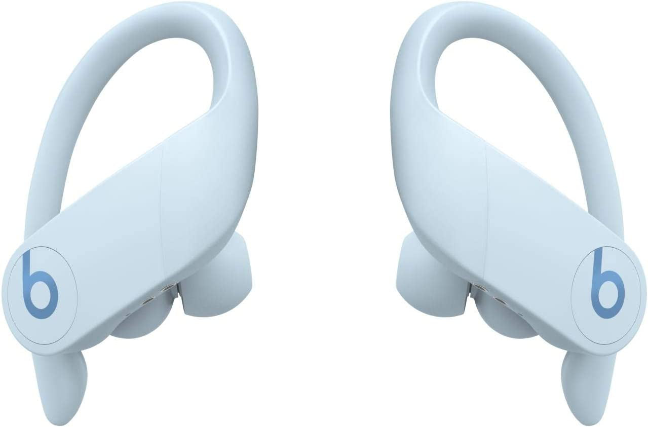 Power Pro Wireless Earbuds - H1 Headphone Chip, Class 1 Bluetooth Headphones, 9 Hours of Listening Time, Sweat Resistant, Built-In Microphone - Glacier Blue