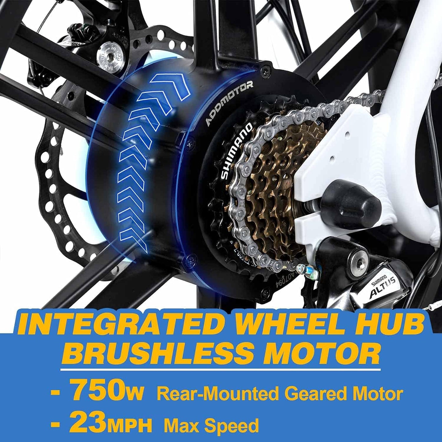 M-70 R7 Electric Bike for Adult, 750W 105Miles 48V 20Ah Removable Battery 20" Fat Tire Electric Bicycle Moped Comfort Ebike Long Padded Banana Seat