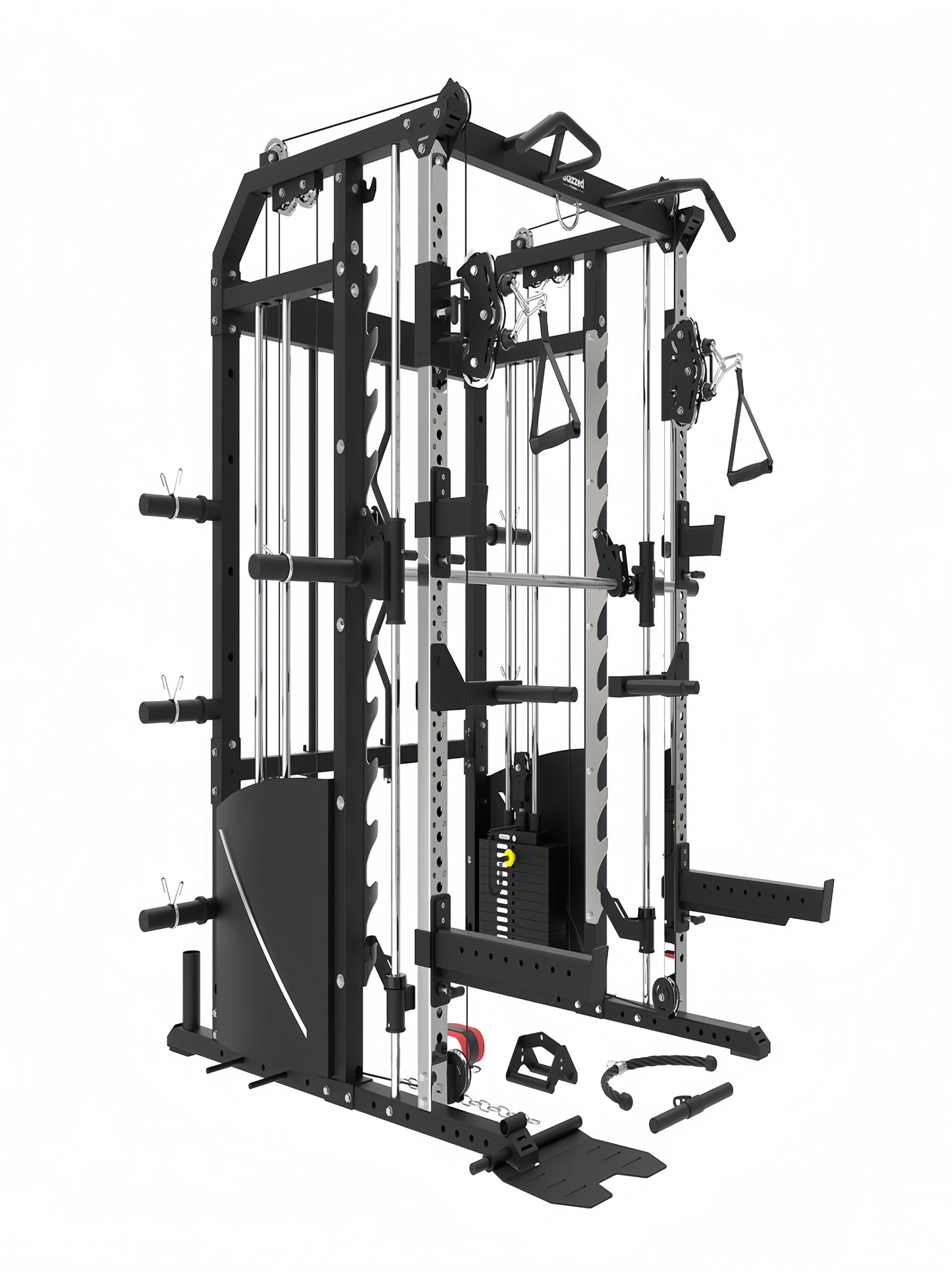 BLAZZED plus ALL-IN-ONE FUNCTIONAL TRAINER CABLE CROSSOVER CAGE HOME GYM W/ SMITH MACHINE