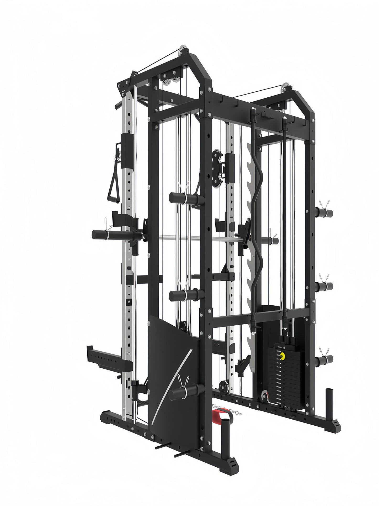 BLAZZED plus ALL-IN-ONE FUNCTIONAL TRAINER CABLE CROSSOVER CAGE HOME GYM W/ SMITH MACHINE
