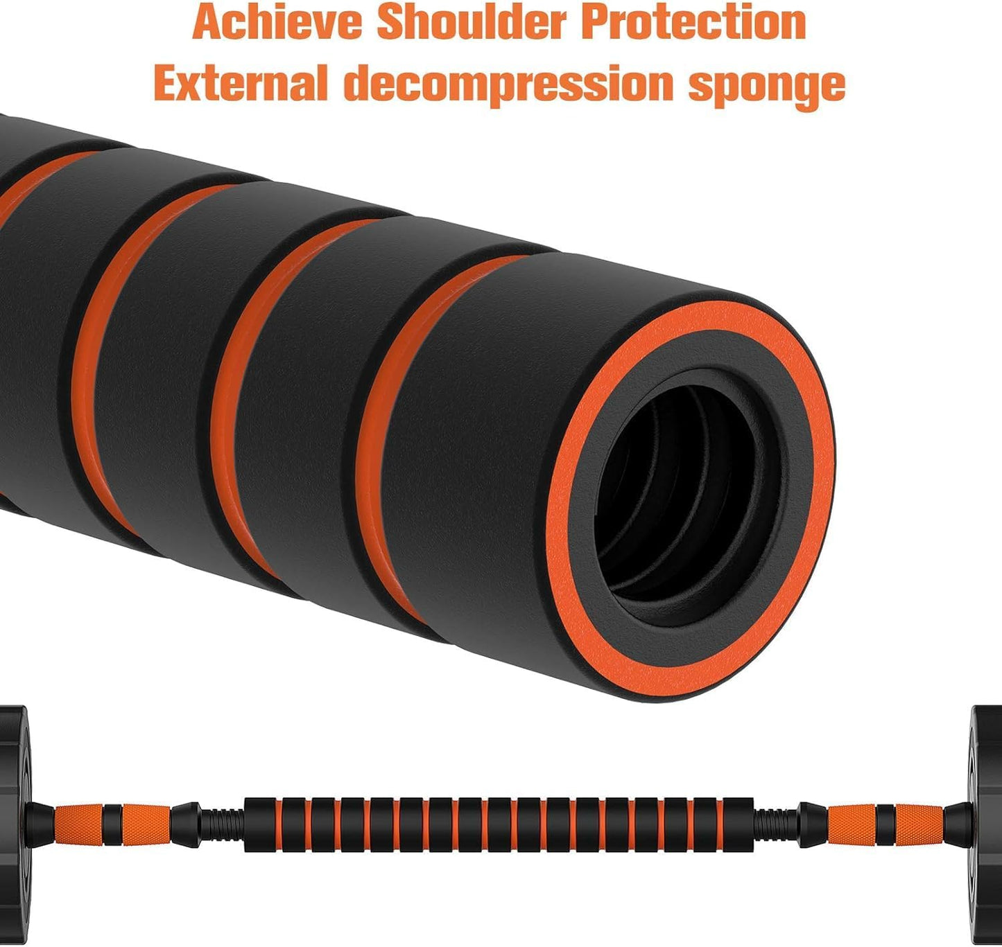 Adjustable Weights Barbell Dumbbells Set, Weights Dumbbells Non-Slip Neoprene Hand Weights with Connecting Rod for Adults Women Men Fitness,Home Gym Exercise Training Equipment