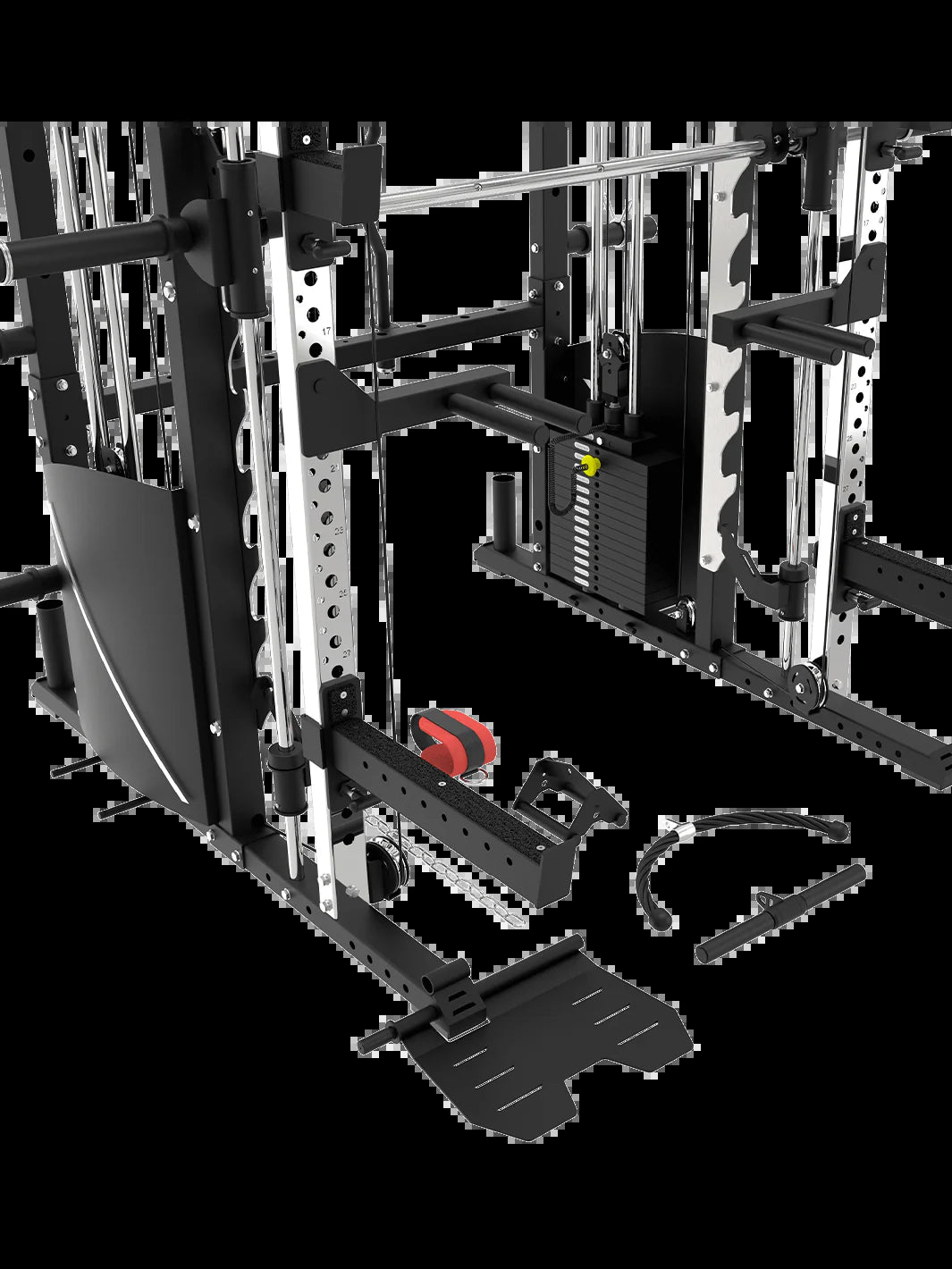 BLAZZED plus ALL-IN-ONE FUNCTIONAL TRAINER CABLE CROSSOVER CAGE HOME GYM W/ SMITH MACHINE