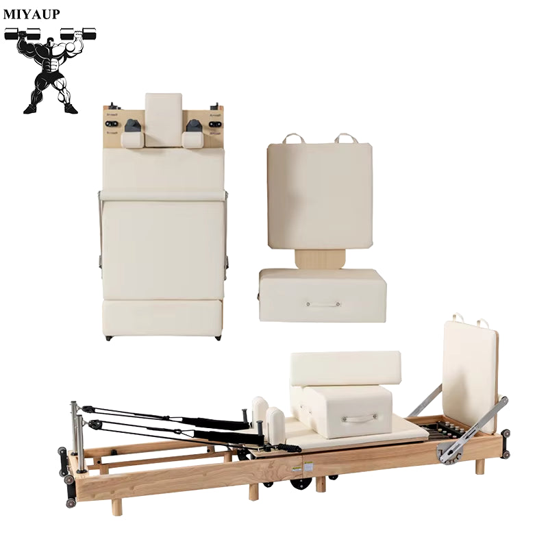 0 Taxes White Humorous Large Equipment Aluminum Alloy Training Pilates Folding Core Bed