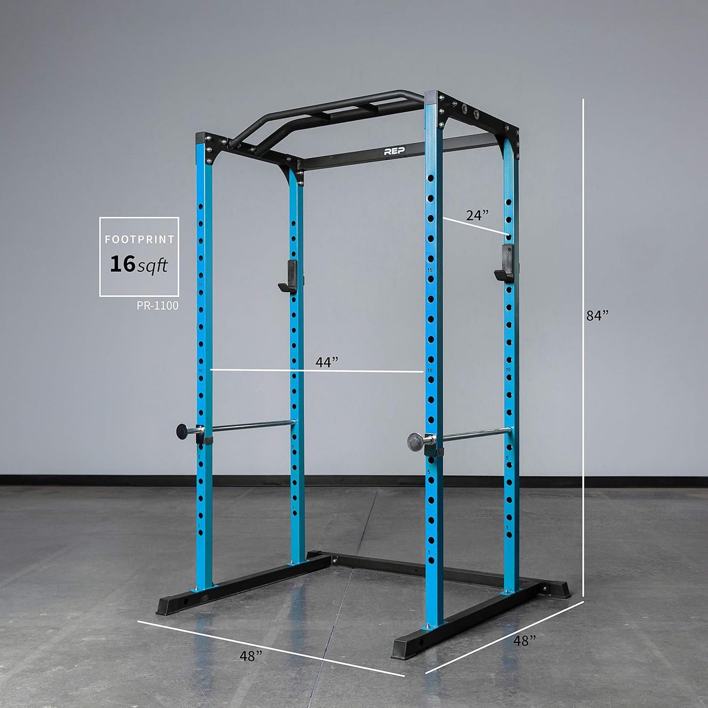 Fitness PR-1100 Power Rack - 700 Lbs Rated Lifting Cage for Weight Training