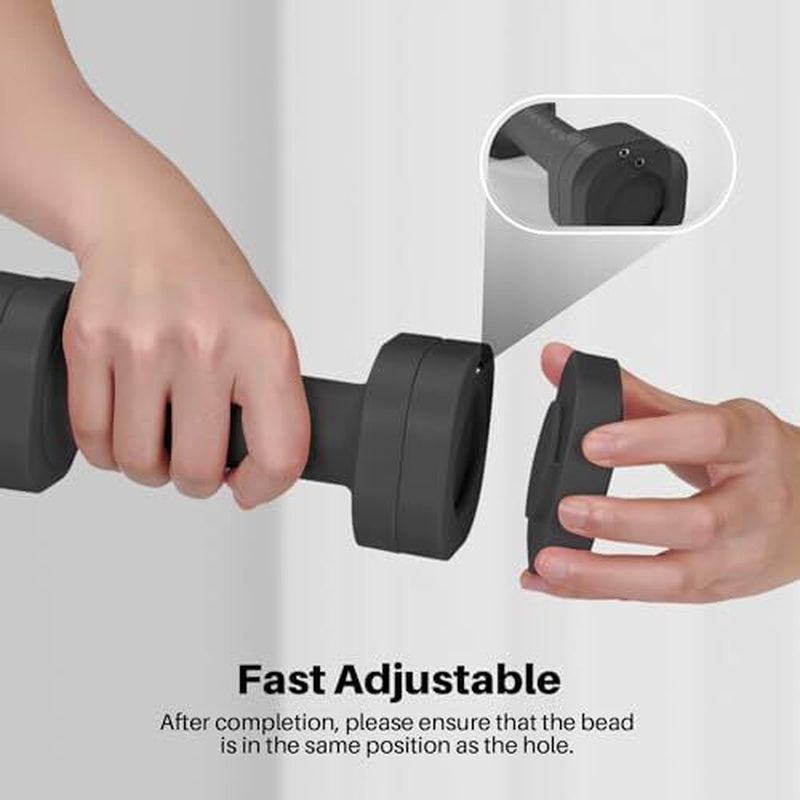 Adjustable Dumbbell Set of 2, 4 in 1 Free Weights Dumbbells Set for Black