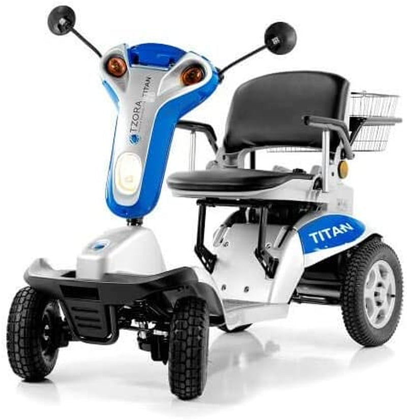 Titan 4 XL 4 Wheel Folding Mobility Scooter (Blue)