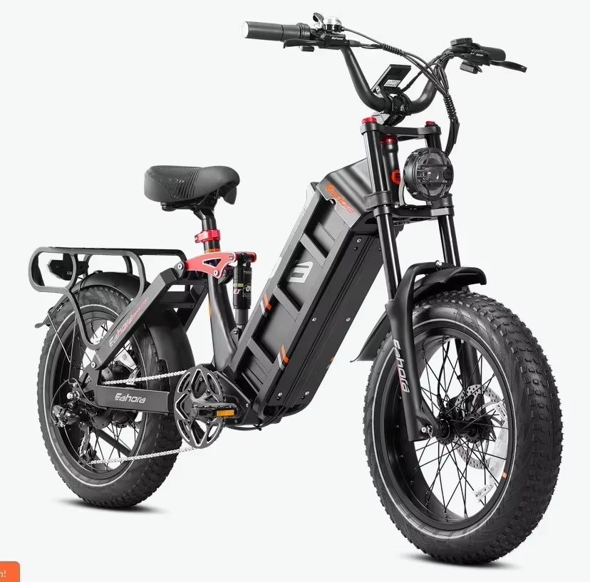 Electrical Bicycle 1500W Motor 52V 60AH Lithium Battery Juliet 2 20Inch Electric Bike Adult Urban Freight Transportation Ebike