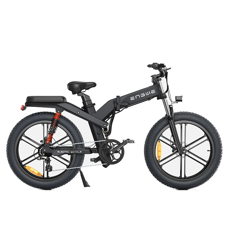 [EU DIRECT]  X26 Electric Bike 19.2Ah+10Ah Dual Batteries 1000W Folding Electric Bike 26*4.0 Inch Fat Tire 120-150Km Mileage Range E Bike for Mountain Snowfield Road Triple Suspension System Dual Oil Disc Brake for All-Terrain Roads Mountain E-Bike