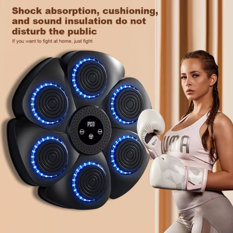 Music Boxing Machine Adults Smart Bluetooth Sports Agility Reaction LED Luminous Boxing Bag Wall Target Training for Children