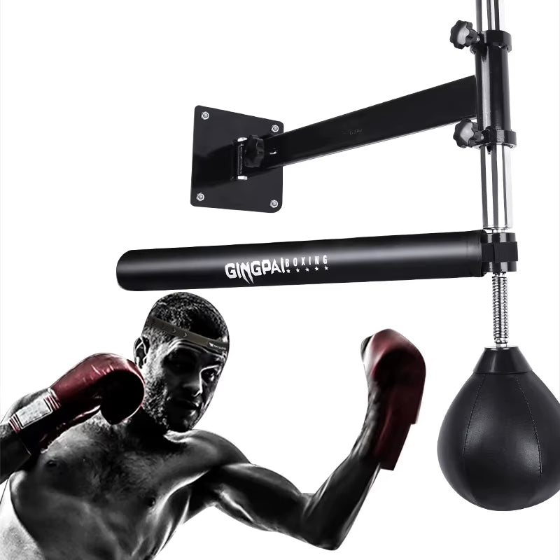 Wall-Mounted Boxing 360° Rotating Stick Target Wall-Mounted Speed Ball Sensitive Dodge Punching Target Boxing Reaction Target