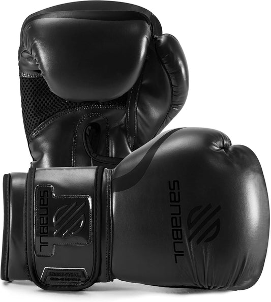 Essential Gel Boxing Gloves for Men & Women, Kickboxing MMA, Muay Thai Gloves and Heavy Bag Training Punching & Sparring