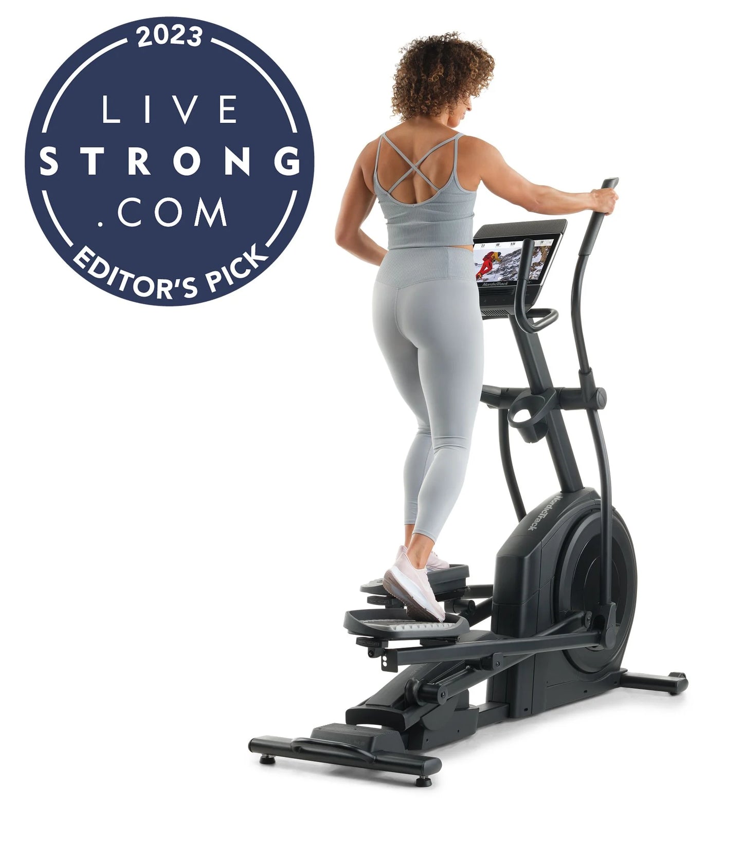 Airglide 14I Elliptical - Ifit-Enabled Low-Impact Cardio Trainer with 14” Touchscreen