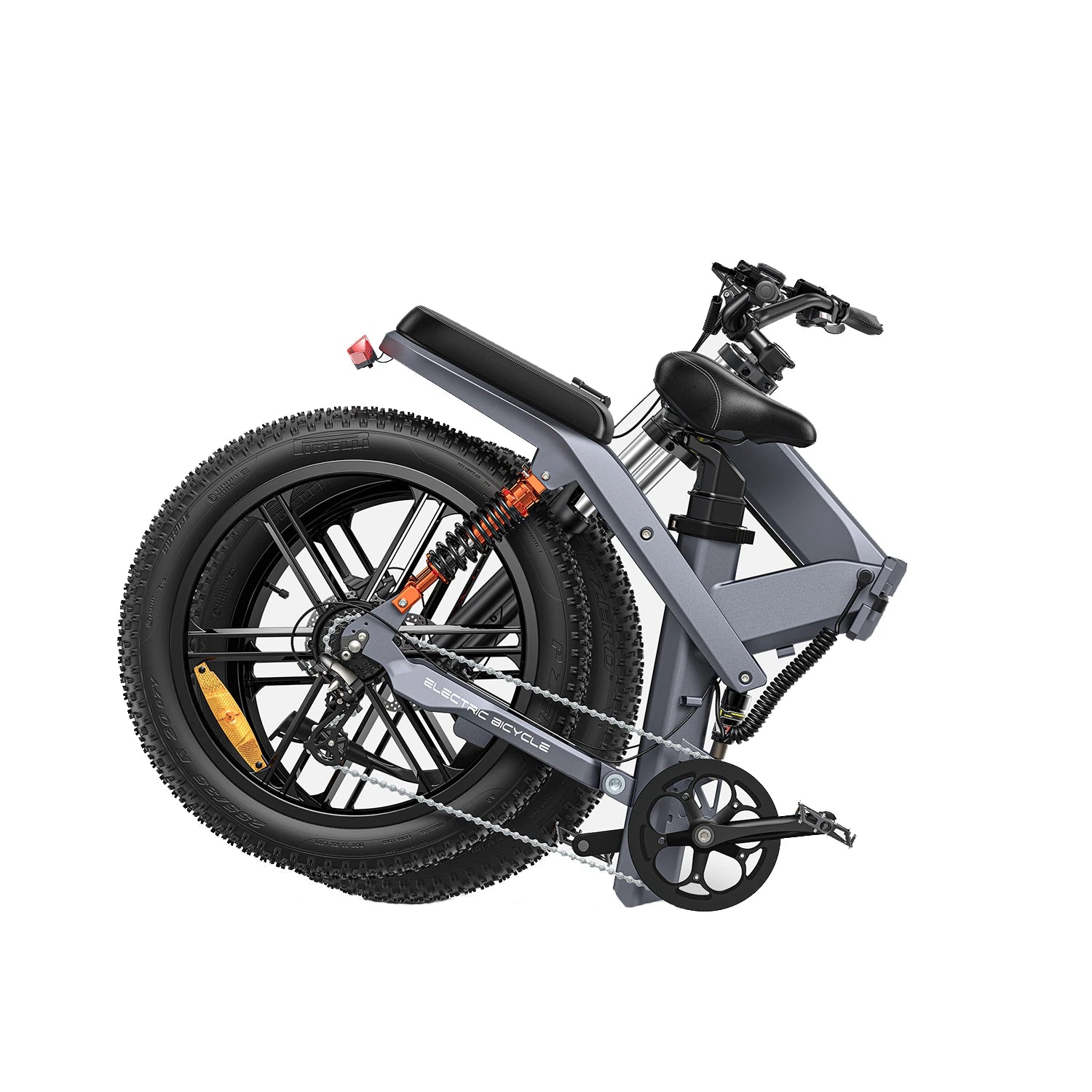 [EU DIRECT]  X26 Electric Bike 19.2Ah+10Ah Dual Batteries 1000W Folding Electric Bike 26*4.0 Inch Fat Tire 120-150Km Mileage Range E Bike for Mountain Snowfield Road Triple Suspension System Dual Oil Disc Brake for All-Terrain Roads Mountain E-Bike