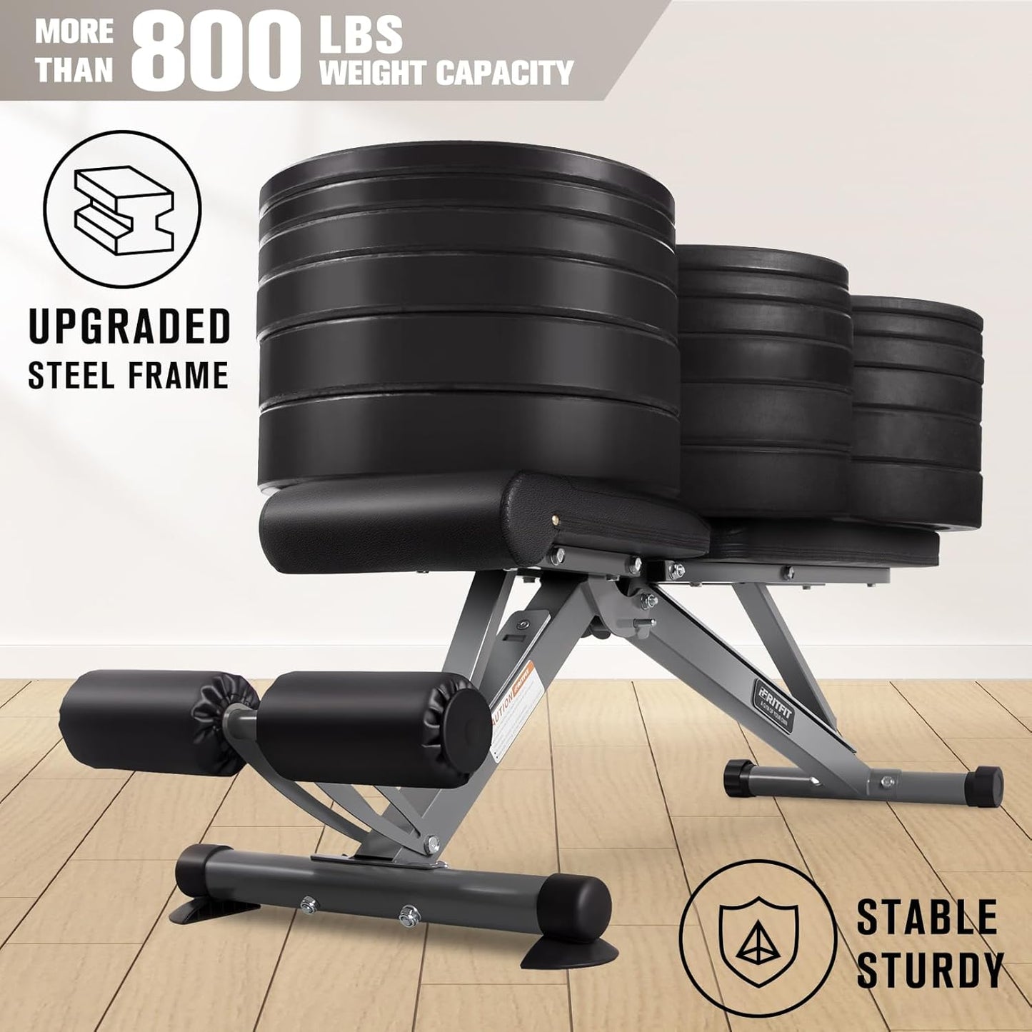 Adjustable/Foldable Utility Weight Bench for Home Gym, Weightlifting and Strength Training - Bonus Workout Poster with 35 Total Body Exercises…