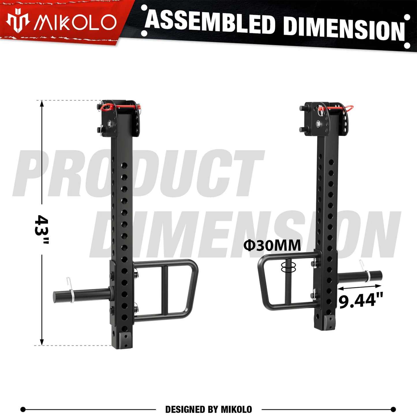 P5R 3X3 UPRIGHT POWER RACK with LEG CURL and EXTENSION ATTACHMENT