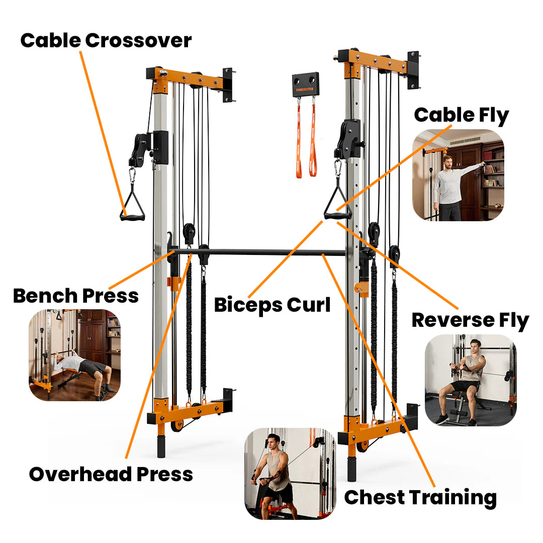 Folding Wall-Mounted Smith Machine