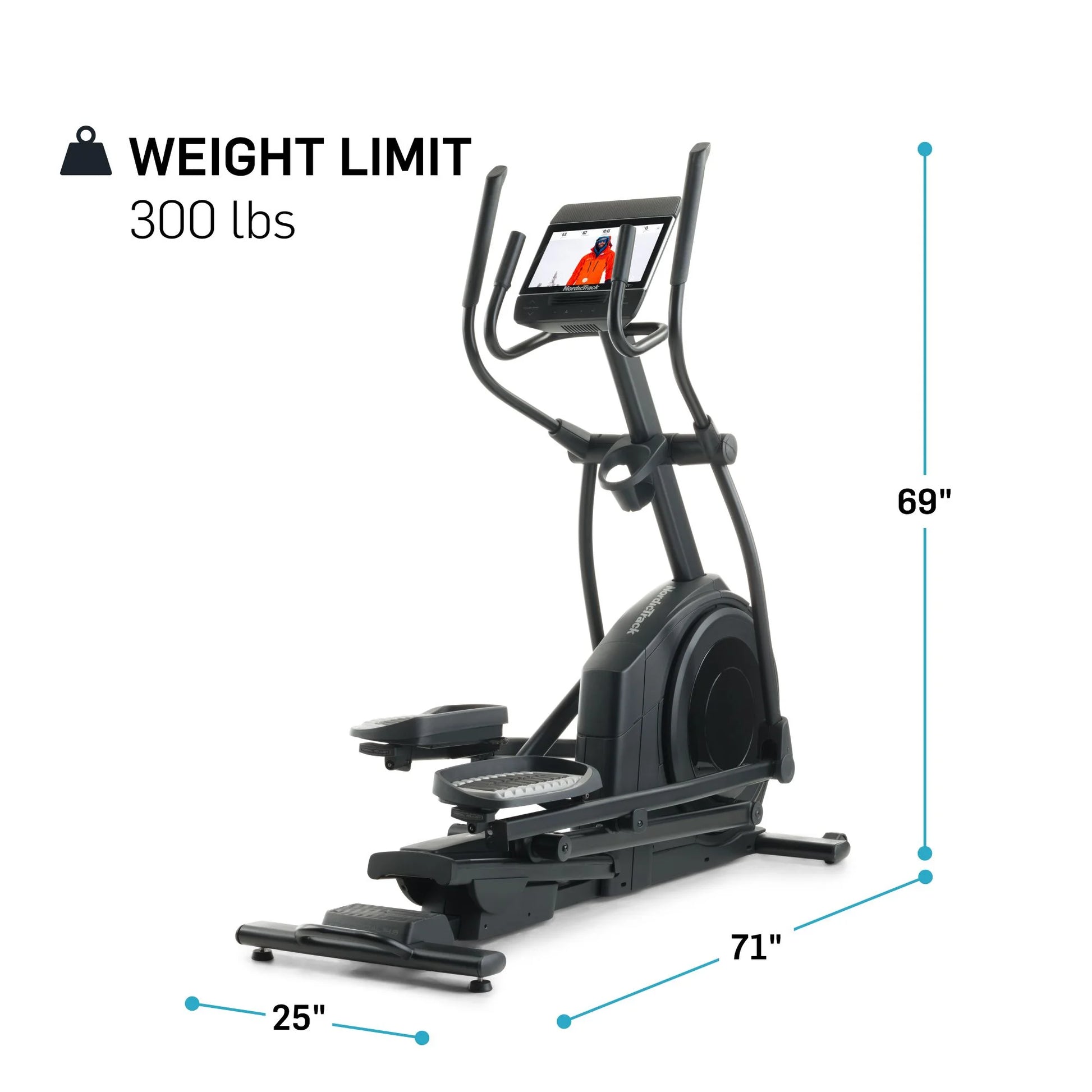 Airglide 14I Elliptical - Ifit-Enabled Low-Impact Cardio Trainer with 14” Touchscreen