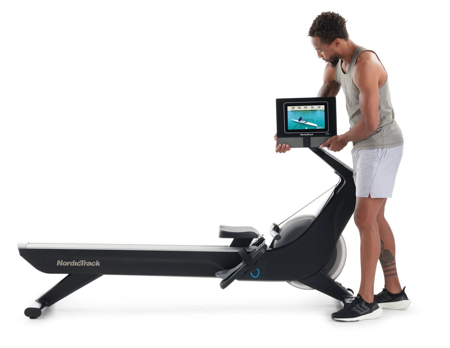 RW700; Ifit-Enabled Rower with 10 Inch Pivoting Touchscreen