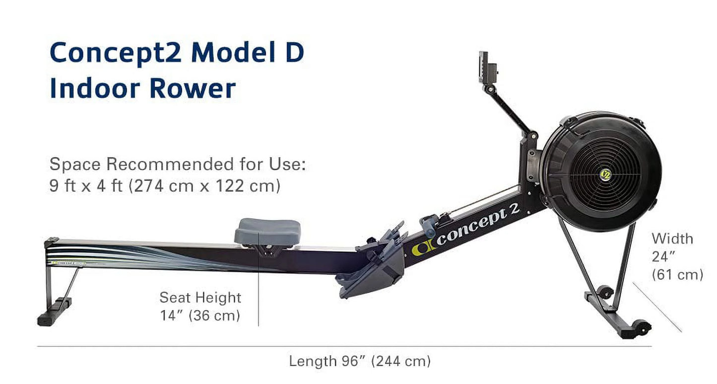 Model D Indoor Rower with PM5, Black