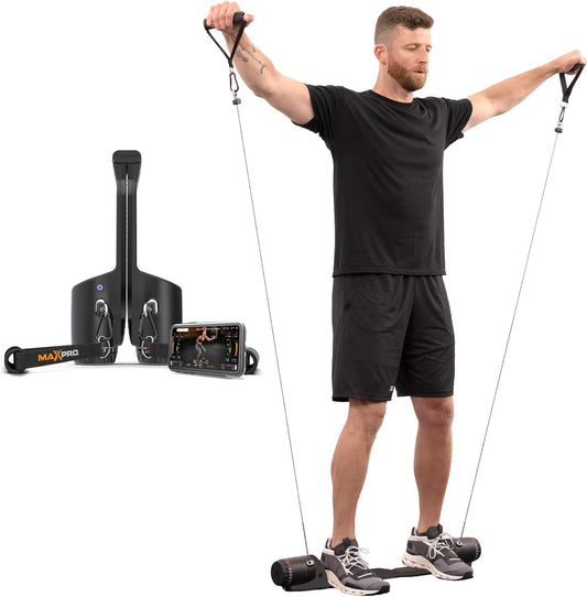 Fitness: Cable Home Gym | as Seen on Shark Tank | Versatile, Portable, Bluetooth Connected | Strength, HIIT, Cardio, Plyometric, Powerful 5-300Lbs Resistance