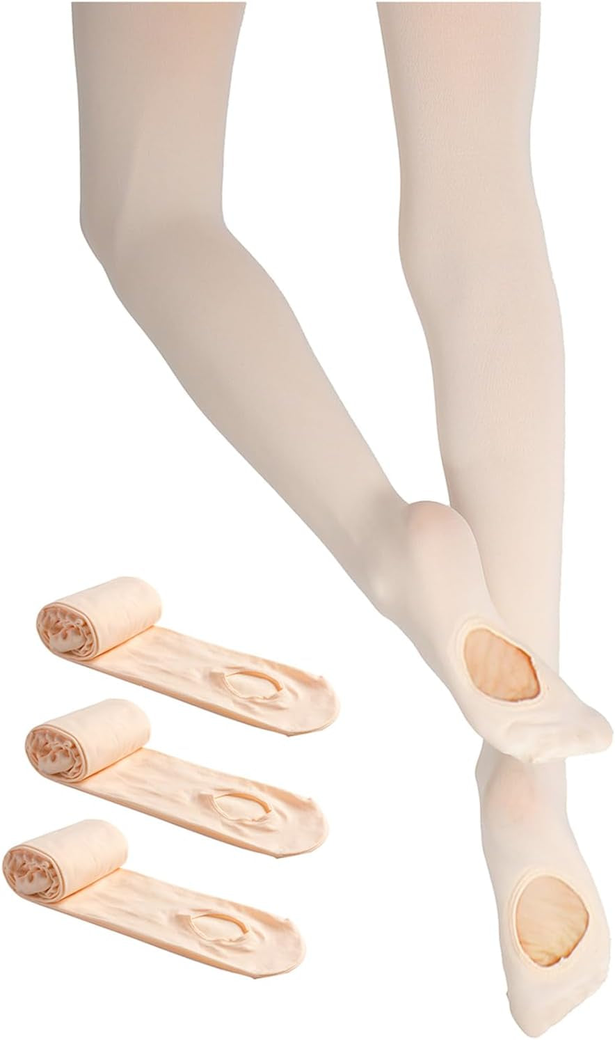 3 Pairs Ballet Dance Tights -Toddler Girl Women