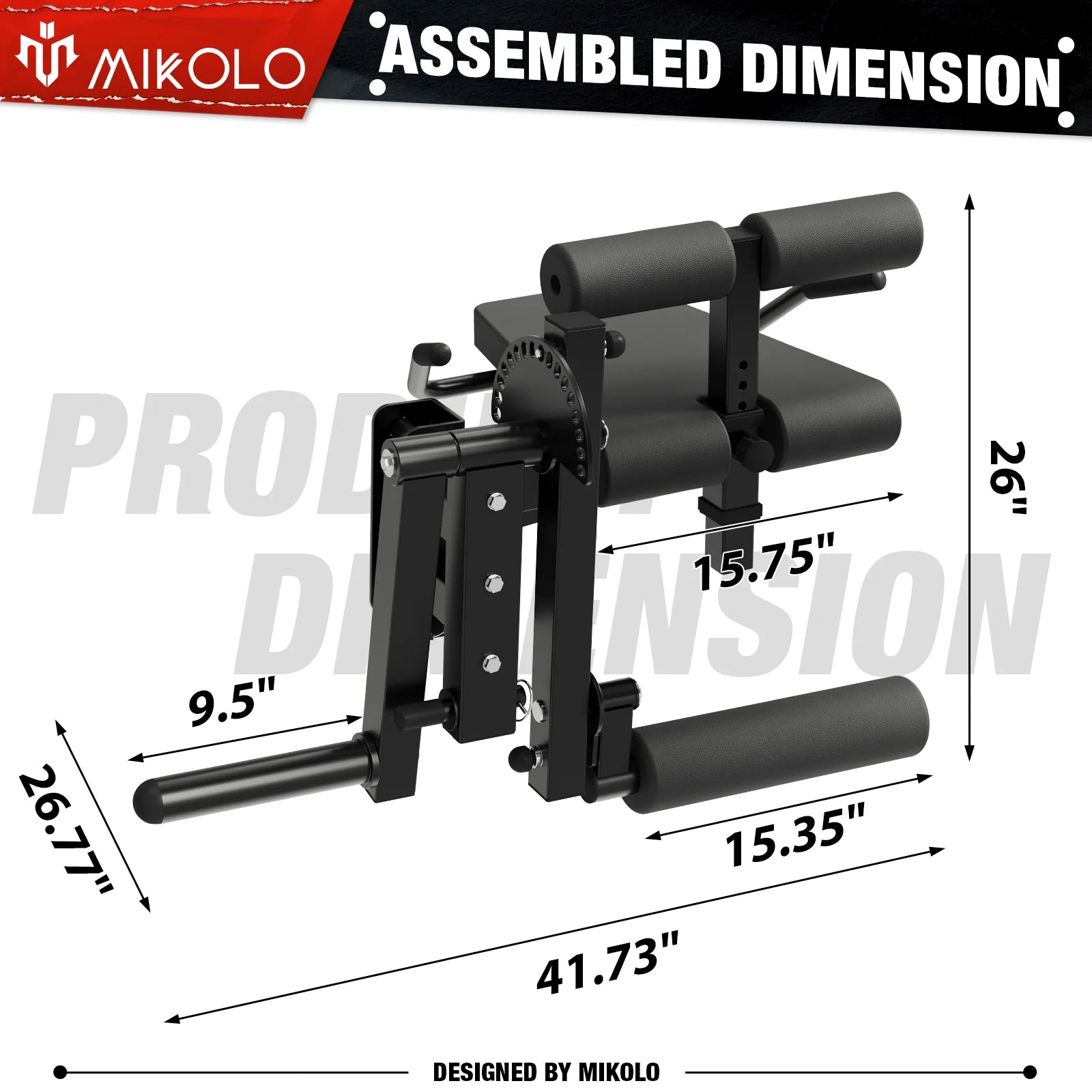 P5R 3X3 UPRIGHT POWER RACK with LEG CURL and EXTENSION ATTACHMENT