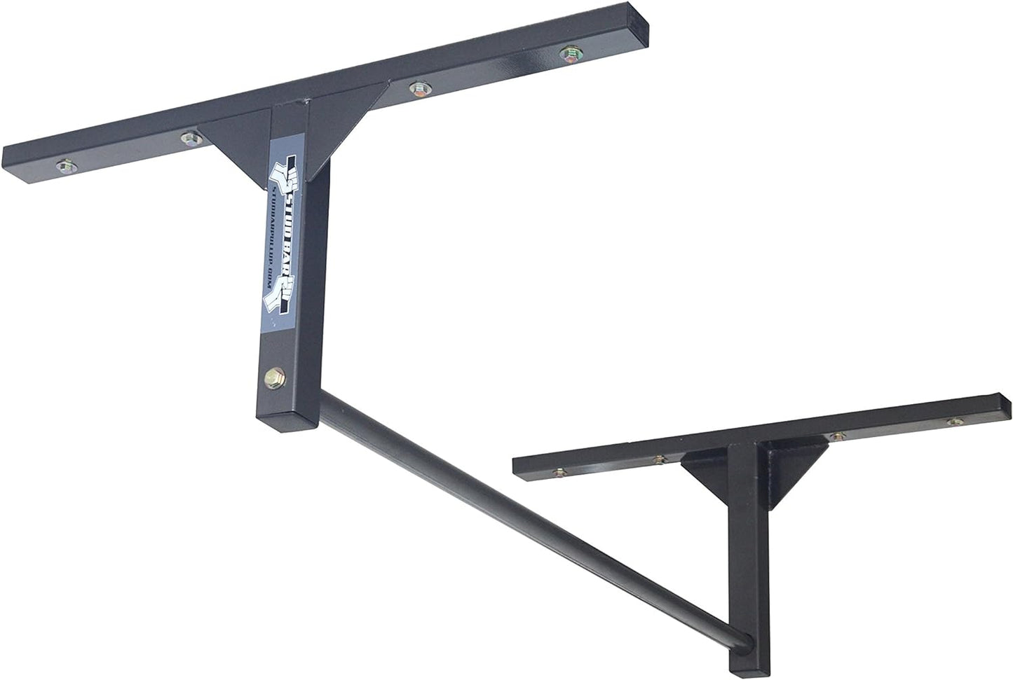 Heavy Duty Ceiling or Wall Mountable Pull up Bar Gym Quality, 600Lb Capacity, Small for (8-Ft Ceilings)