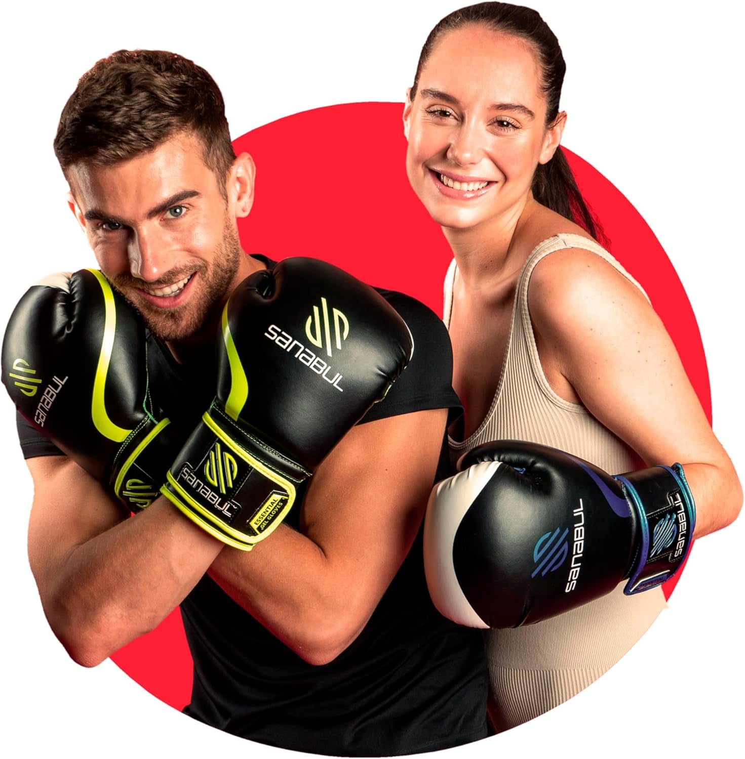 Essential Gel Boxing Gloves for Men & Women, Kickboxing MMA, Muay Thai Gloves and Heavy Bag Training Punching & Sparring