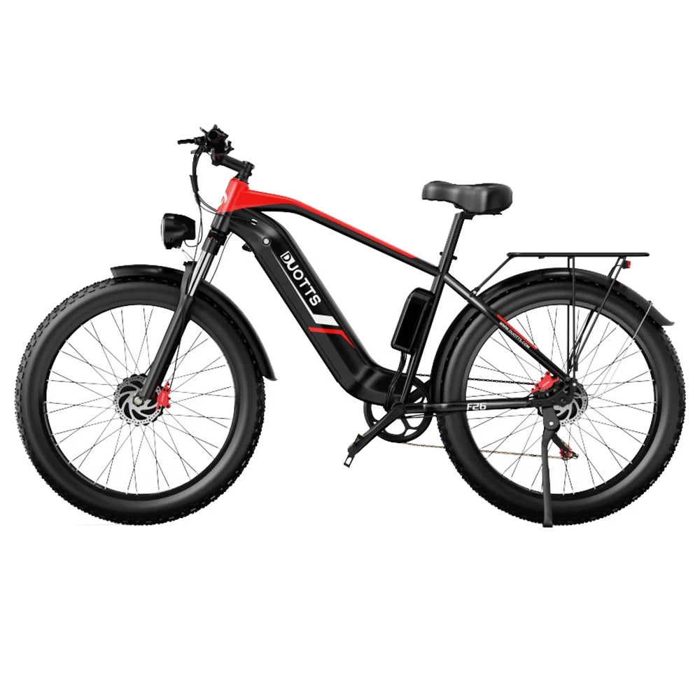 [EU DIRECT]  F26 Electric Bike 48V 20AH Samsungbattery 750W*2 Dual Motors 26*4.0Inch Fat Tires APP Support 50KM Max Mileage 150KG Max Load Electric Bicycle