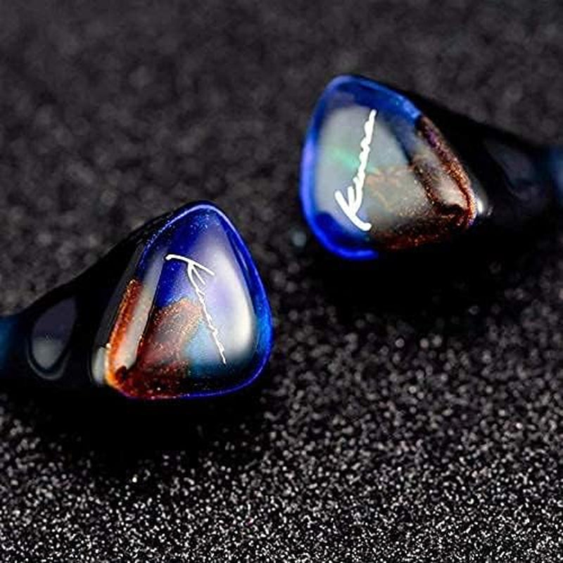 Hifigo in Ear Monitors Nanna 2.0 Pro Flagship Hifi Earphones 2 Electrostatic Driver 1 Dynamic Driver 1 Balanced Armature Hybrid 4 Driver Units 2 Pin Detachable Cable IEMS for Audiophile (Blue)