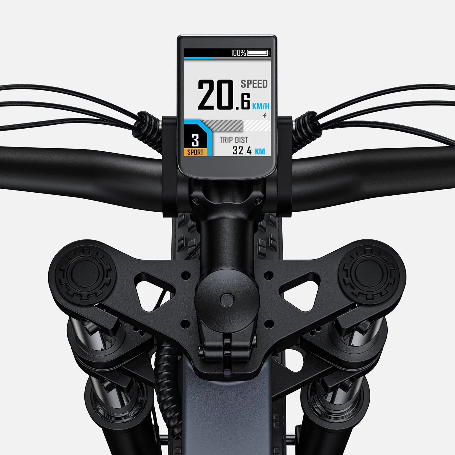 [EU DIRECT]  X26 Electric Bike 19.2Ah+10Ah Dual Batteries 1000W Folding Electric Bike 26*4.0 Inch Fat Tire 120-150Km Mileage Range E Bike for Mountain Snowfield Road Triple Suspension System Dual Oil Disc Brake for All-Terrain Roads Mountain E-Bike