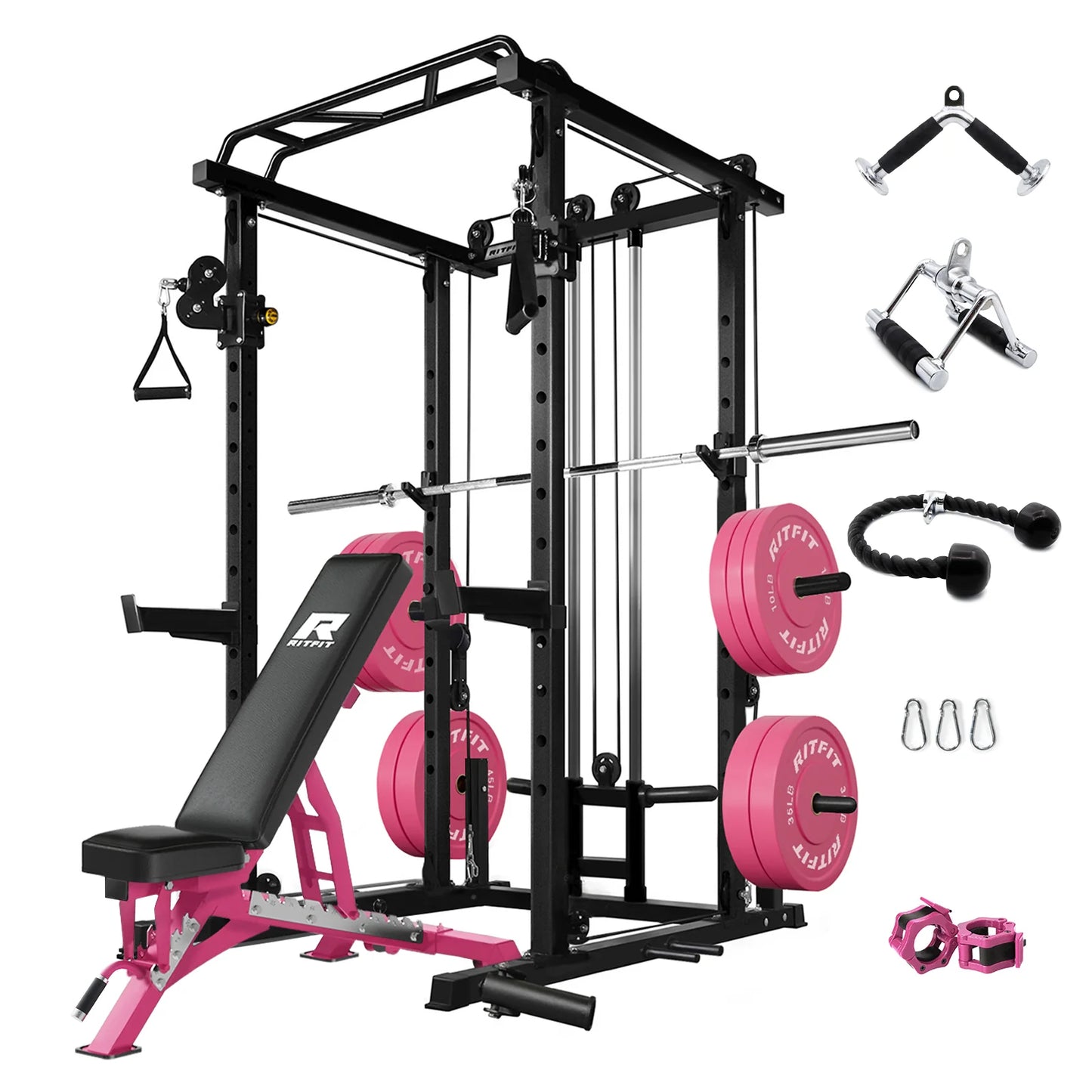 P6 All-In-One Pink Home Gym Package