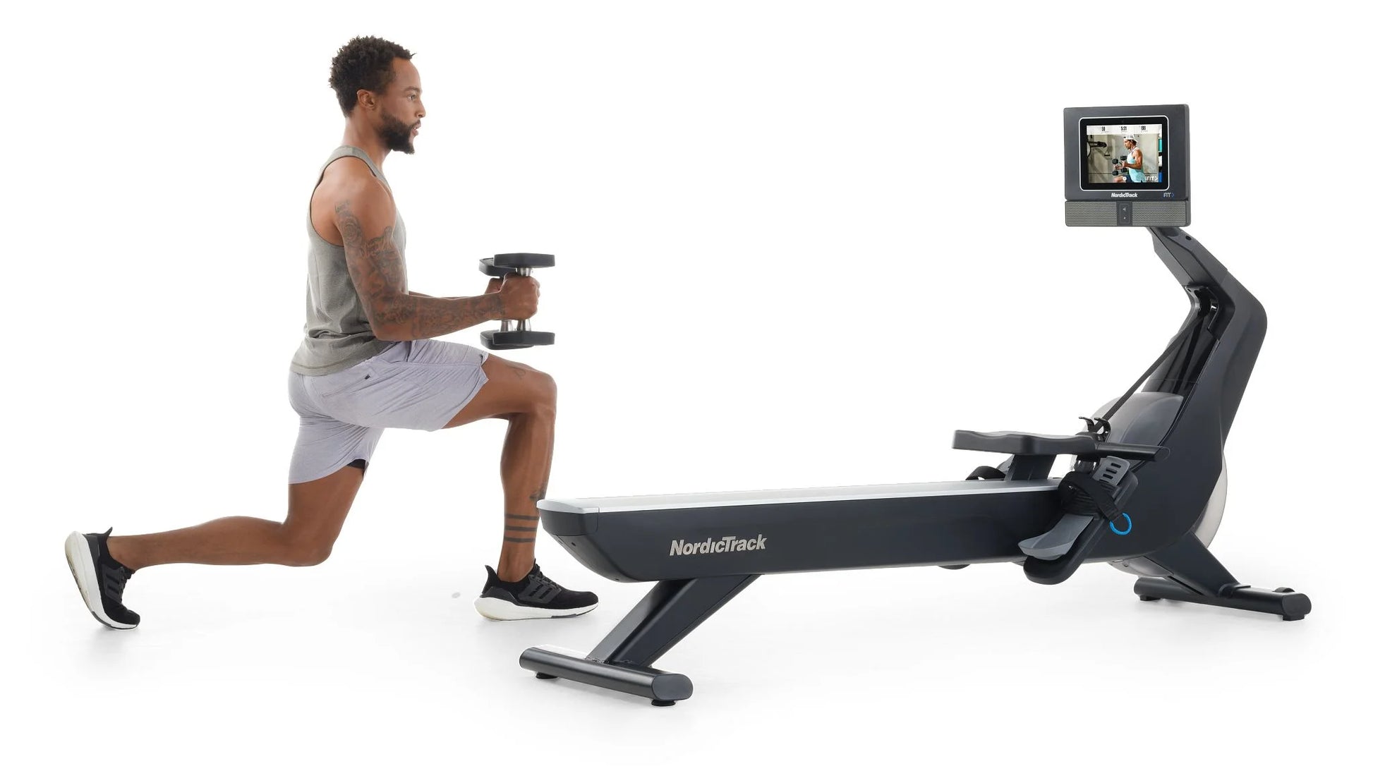 RW700; Ifit-Enabled Rower with 10 Inch Pivoting Touchscreen