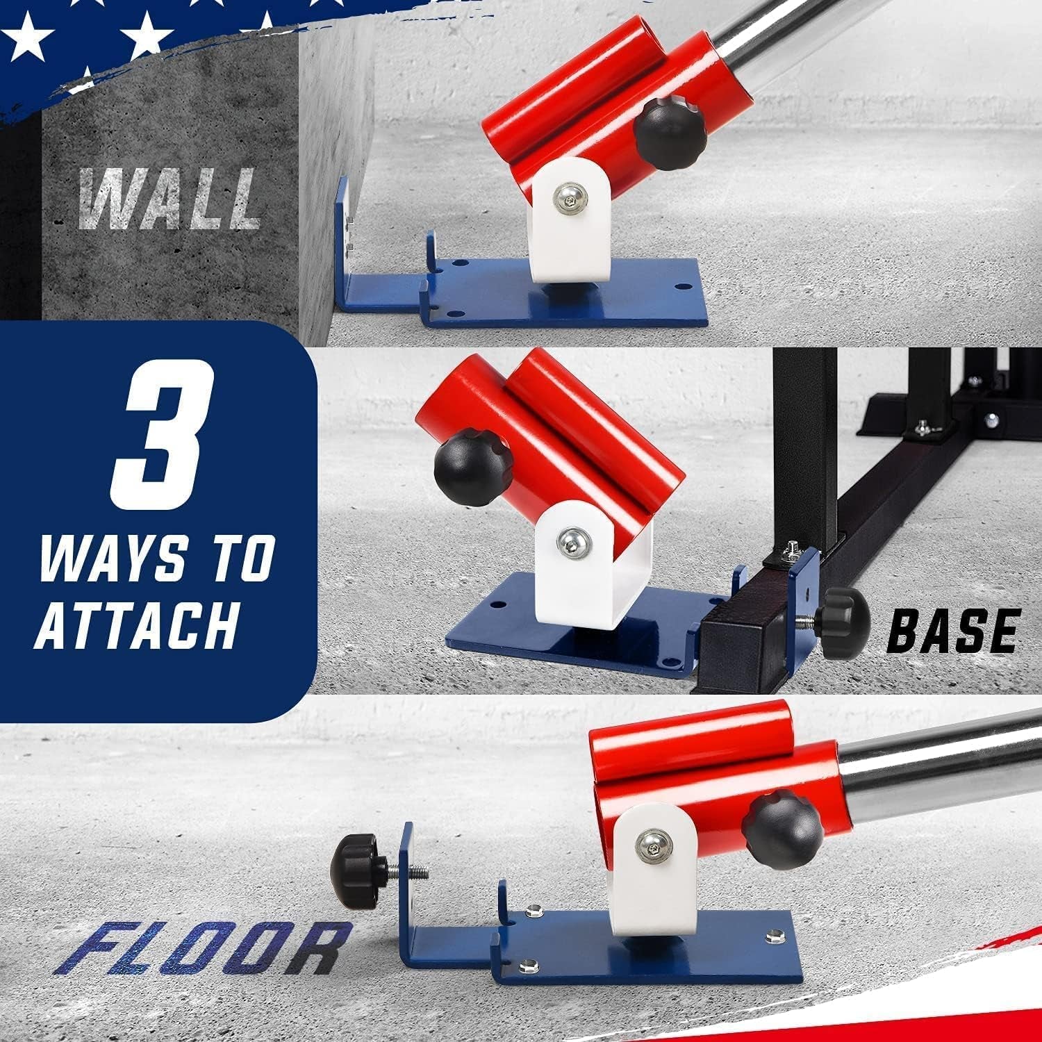 T Bar Row Platform, Landmine Attachment for Barbell Fits 1” Standard Bar & 2” Olympic Bar, Landmine Handle T Row