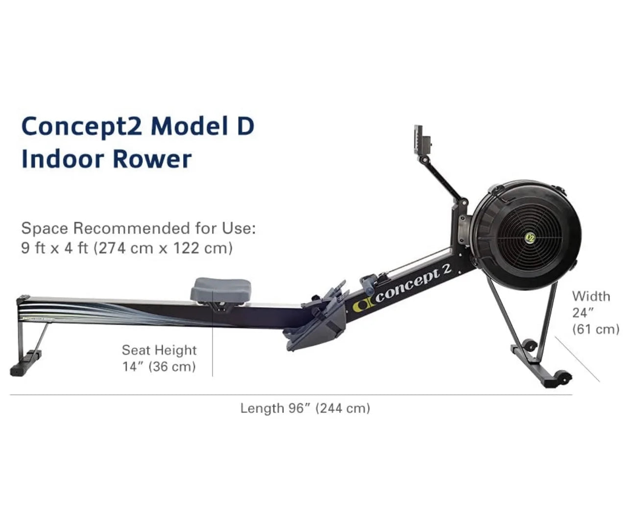 Model D Water Rowing Machine Adjustable