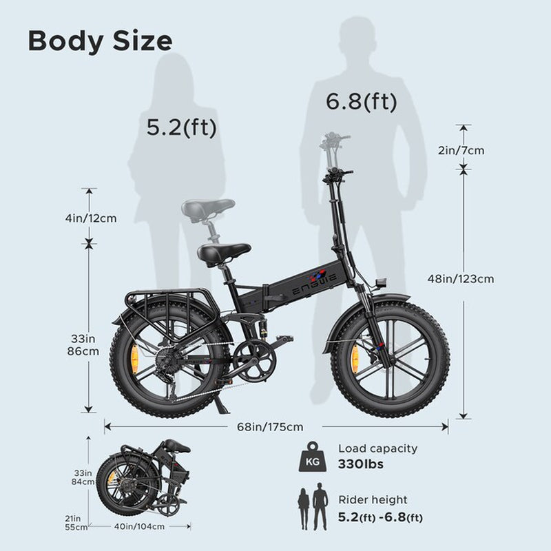 20-In Adult Unisex E-Bike