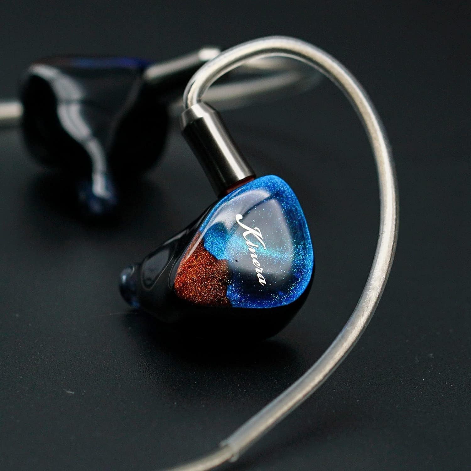 Hifigo in Ear Monitors Nanna 2.0 Pro Flagship Hifi Earphones 2 Electrostatic Driver 1 Dynamic Driver 1 Balanced Armature Hybrid 4 Driver Units 2 Pin Detachable Cable IEMS for Audiophile (Blue)