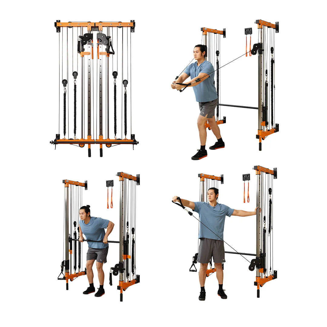 Folding Wall-Mounted Smith Machine